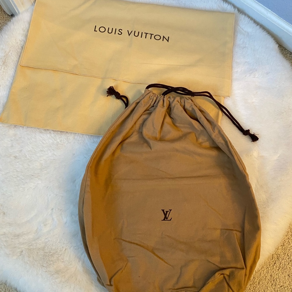 2pcs Authentic Louis Vuitton Drawstring Dust Bag H19 X L17.5